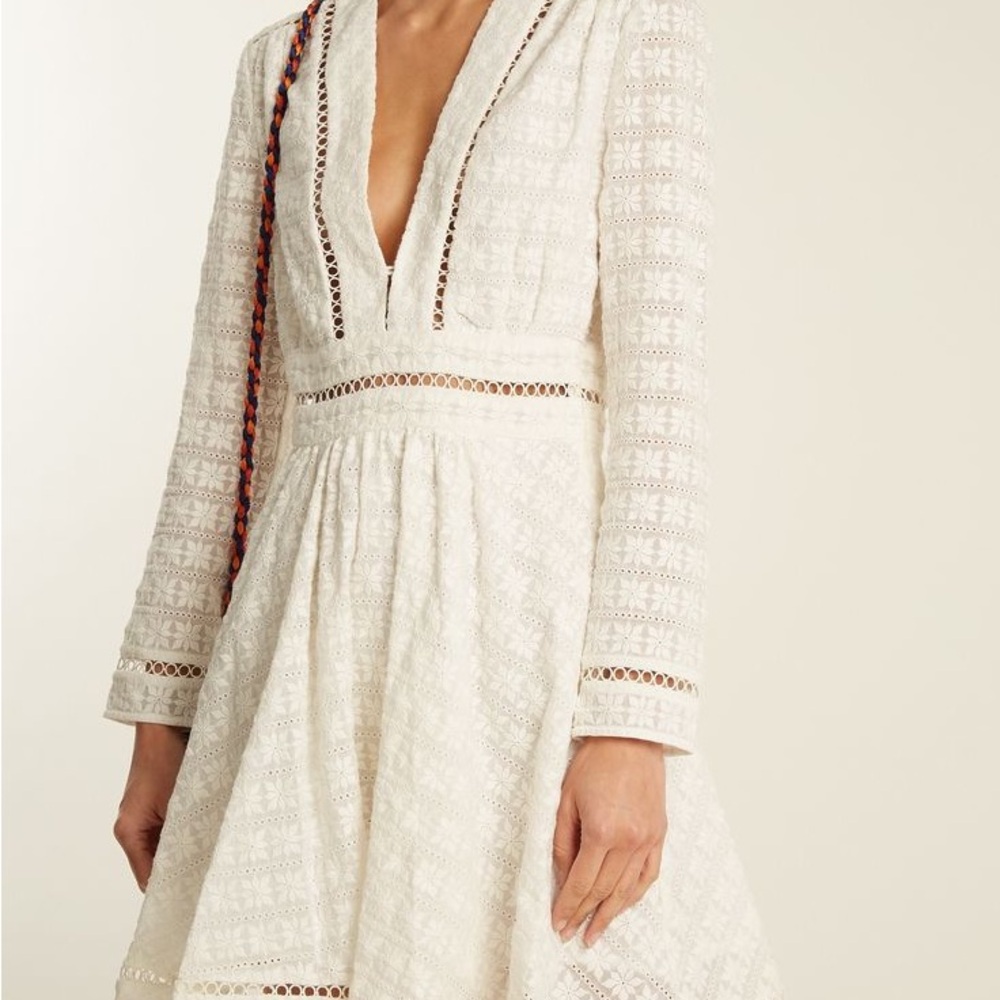 Zimmermann | Ivory Floral Lace Dress - Size 1